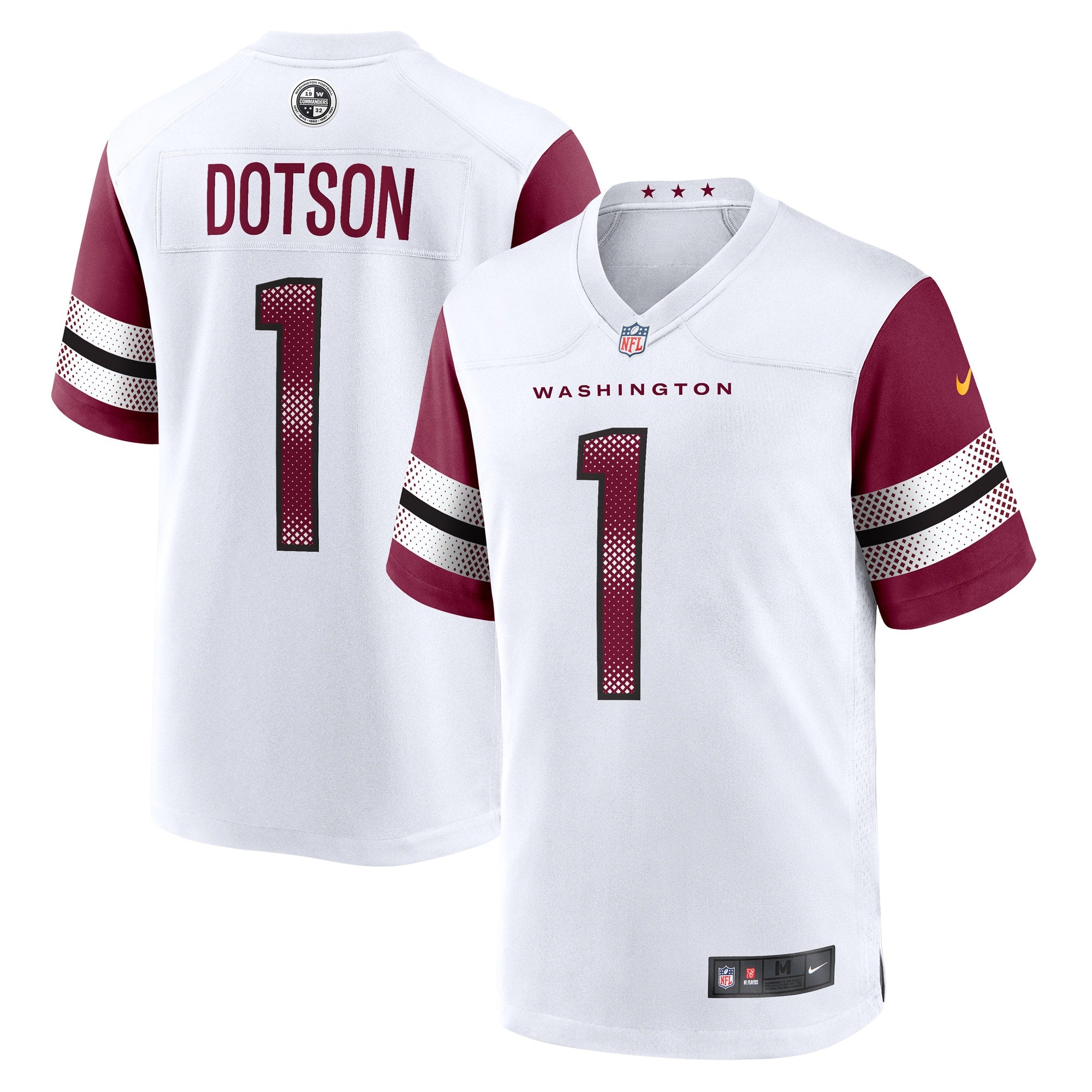 Jahan Dotson Washington Commanders Nike Game Player Jersey   White