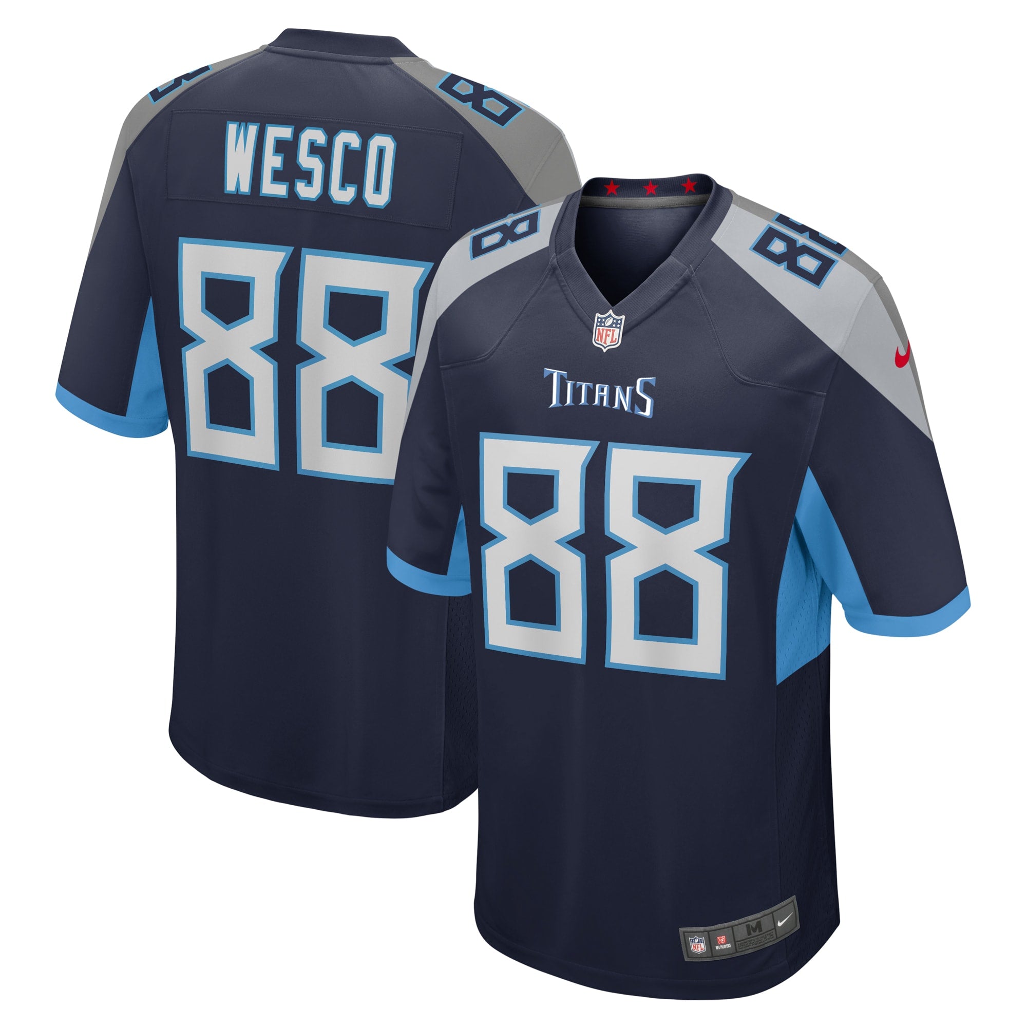 Trevon Wesco Tennessee Titans Nike Game Player Jersey   Navy