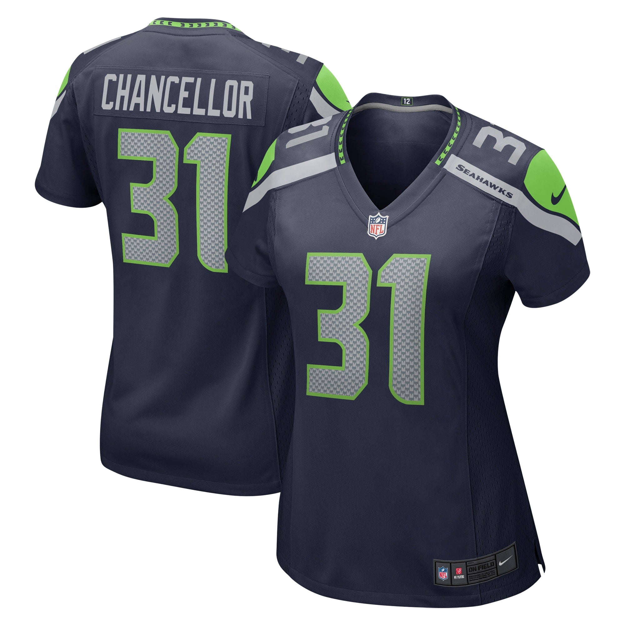 Kam Chancellor Seattle Seahawks Women s Nike Retired Player Game Jersey College Navy