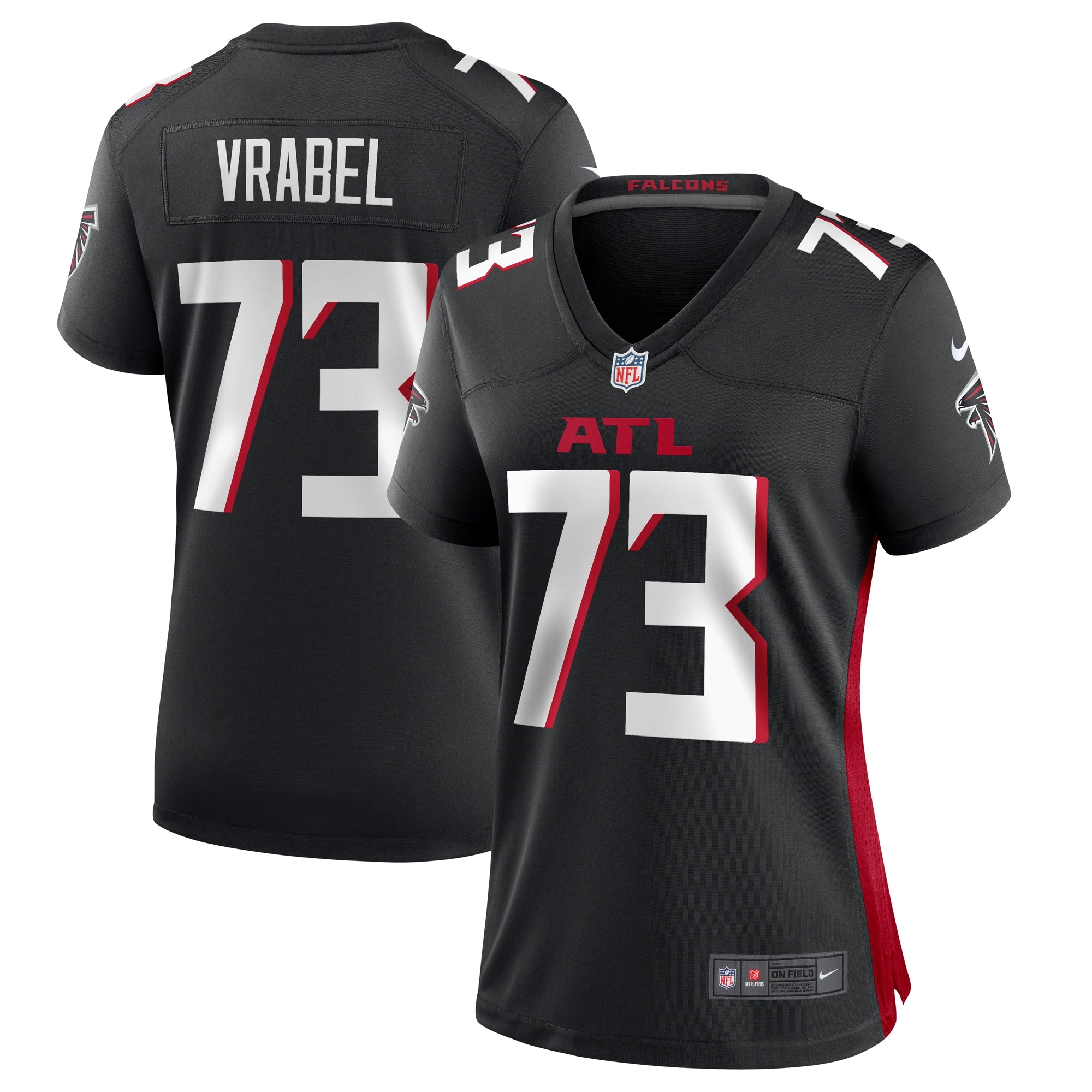 Tyler Vrabel Atlanta Falcons Nike Women s Player Game Jersey   Black