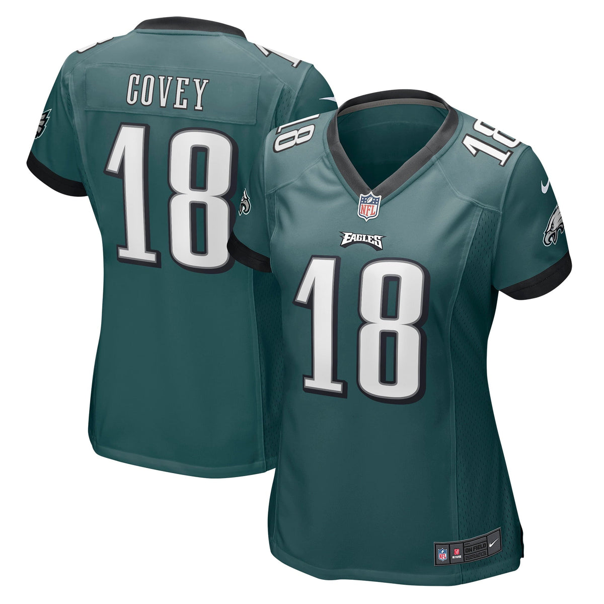 Women s Nike Britain Covey Midnight Green Philadelphia Eagles Home Game Player Jersey