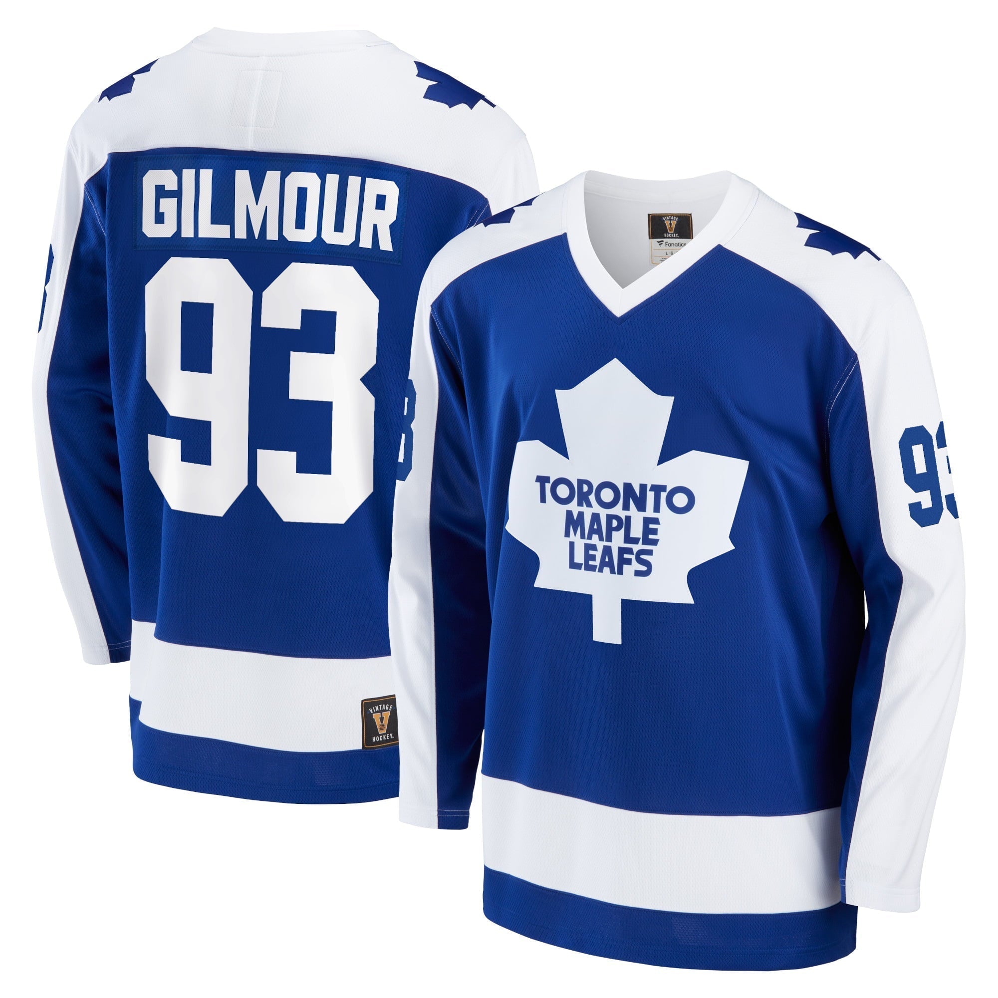 Men's Fanatics Branded Doug Gilmour Blue Toronto Maple Leafs Breakaway Retired Player Jersey
