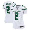Women s Nike Zach Wilson White New York Jets Game Jersey