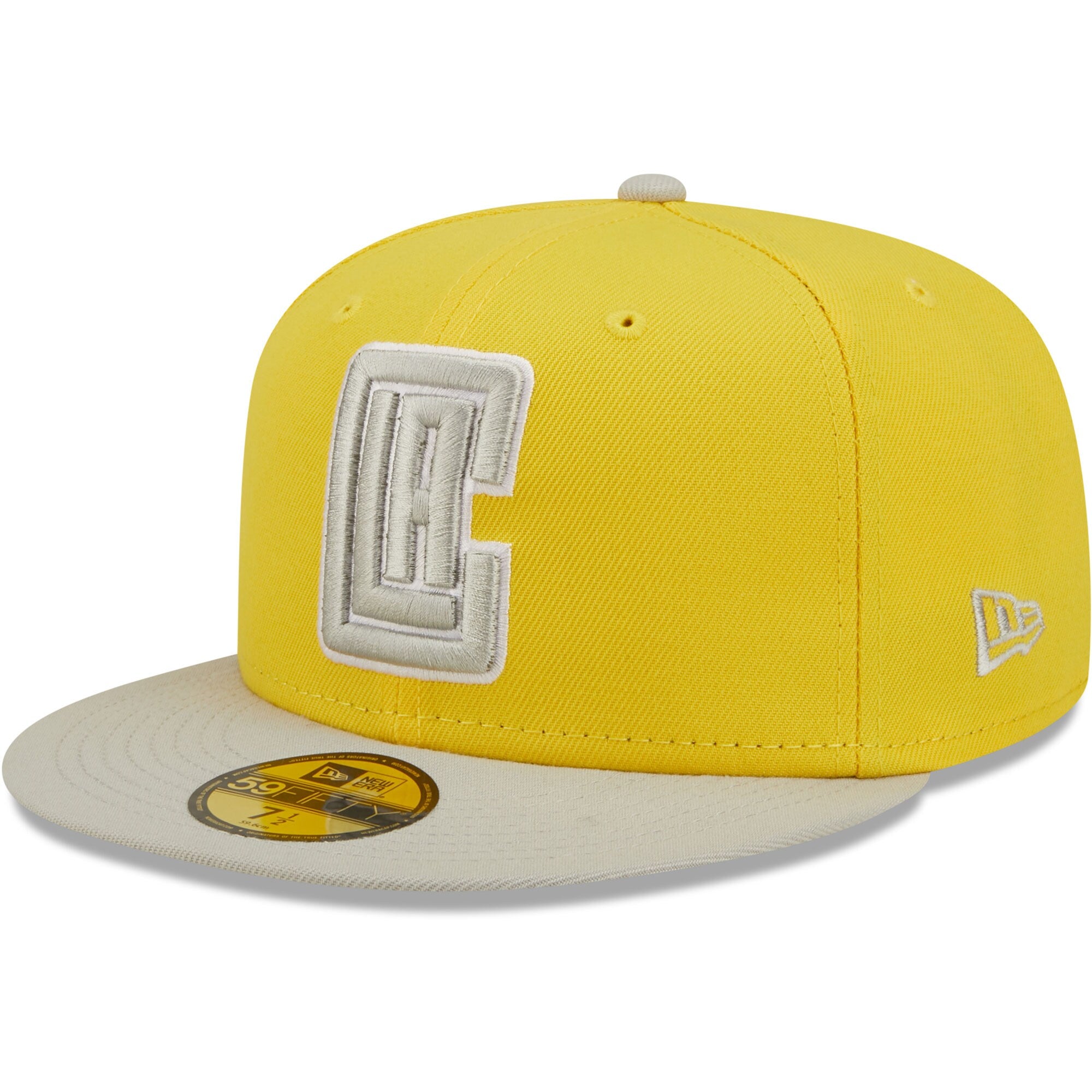 LA Clippers New Era Color Pack 59FIFTY Fitted Hat - Yellow/Gray