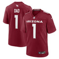 Men s Nike Number 1 Dad Cardinal Arizona Cardinals Game Jersey
