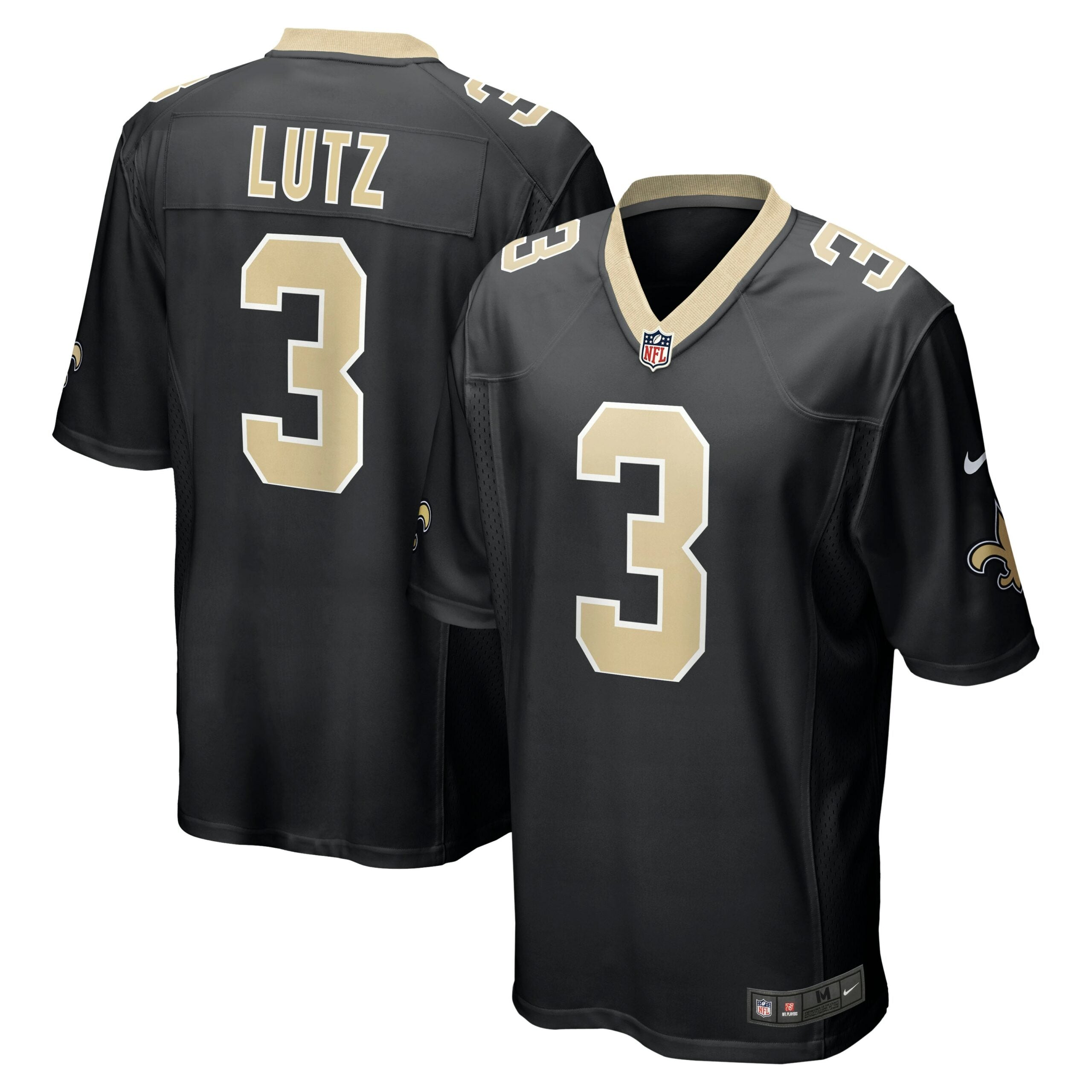 Wil Lutz New Orleans Saints Nike Game Jersey   Black