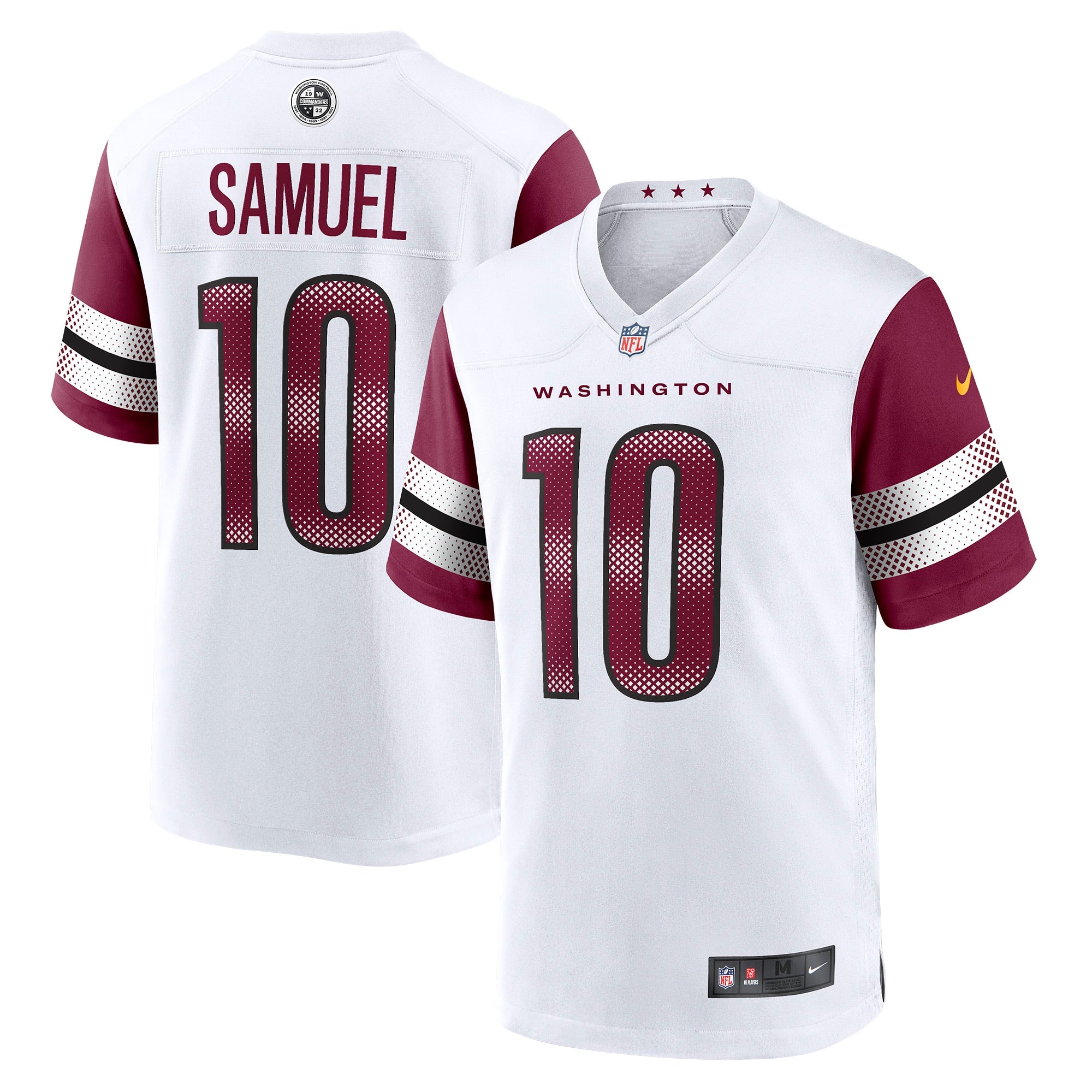 Curtis Samuel Washington Commanders Nike Away Game Player Jersey   White