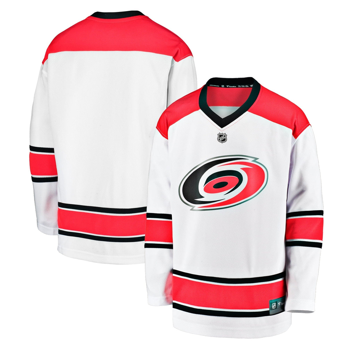 Youth Fanatics Branded White Carolina Hurricanes Breakaway Replica Away Jersey