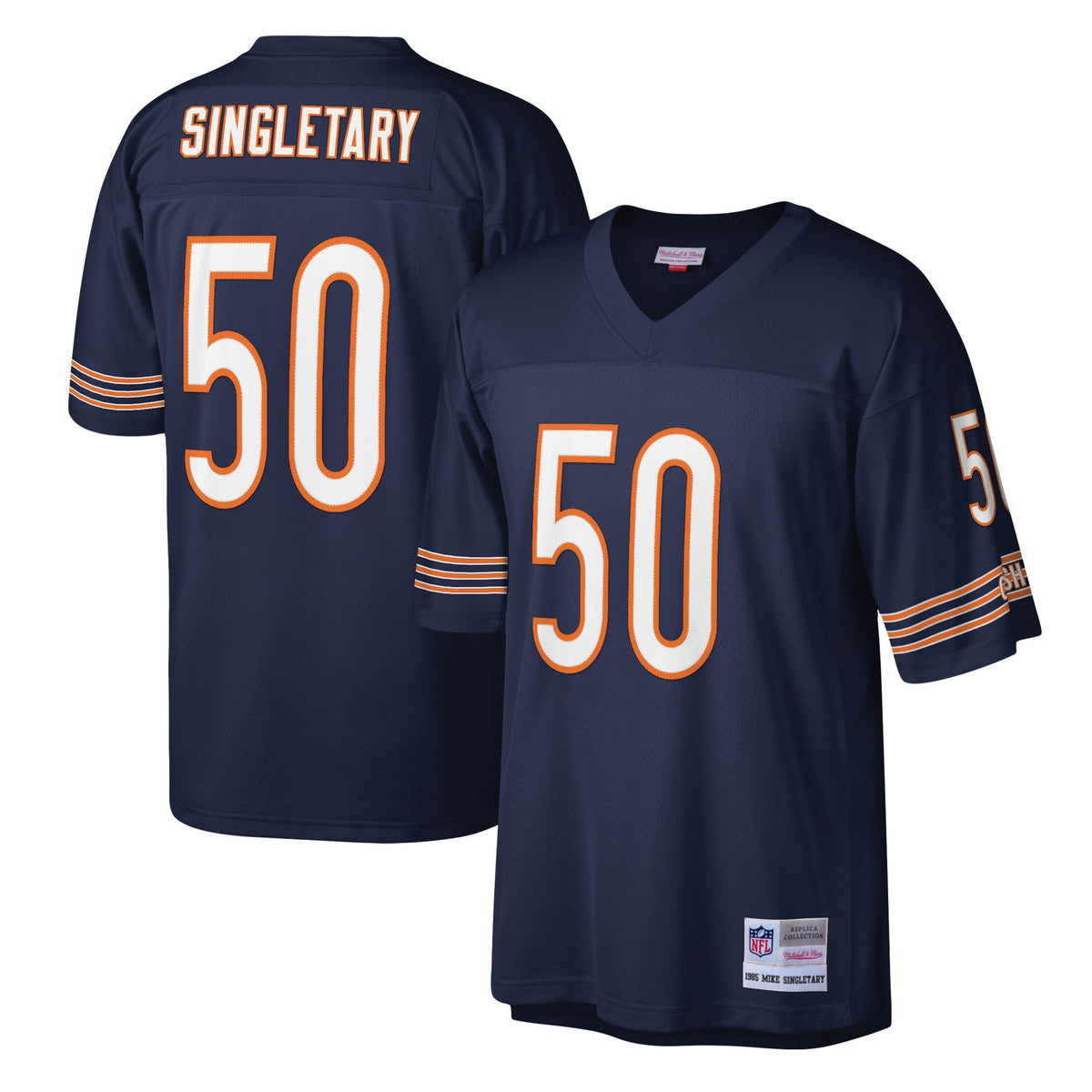 Mike Singletary Chicago Bears Mitchell   Ness Legacy Replica Jersey   Navy