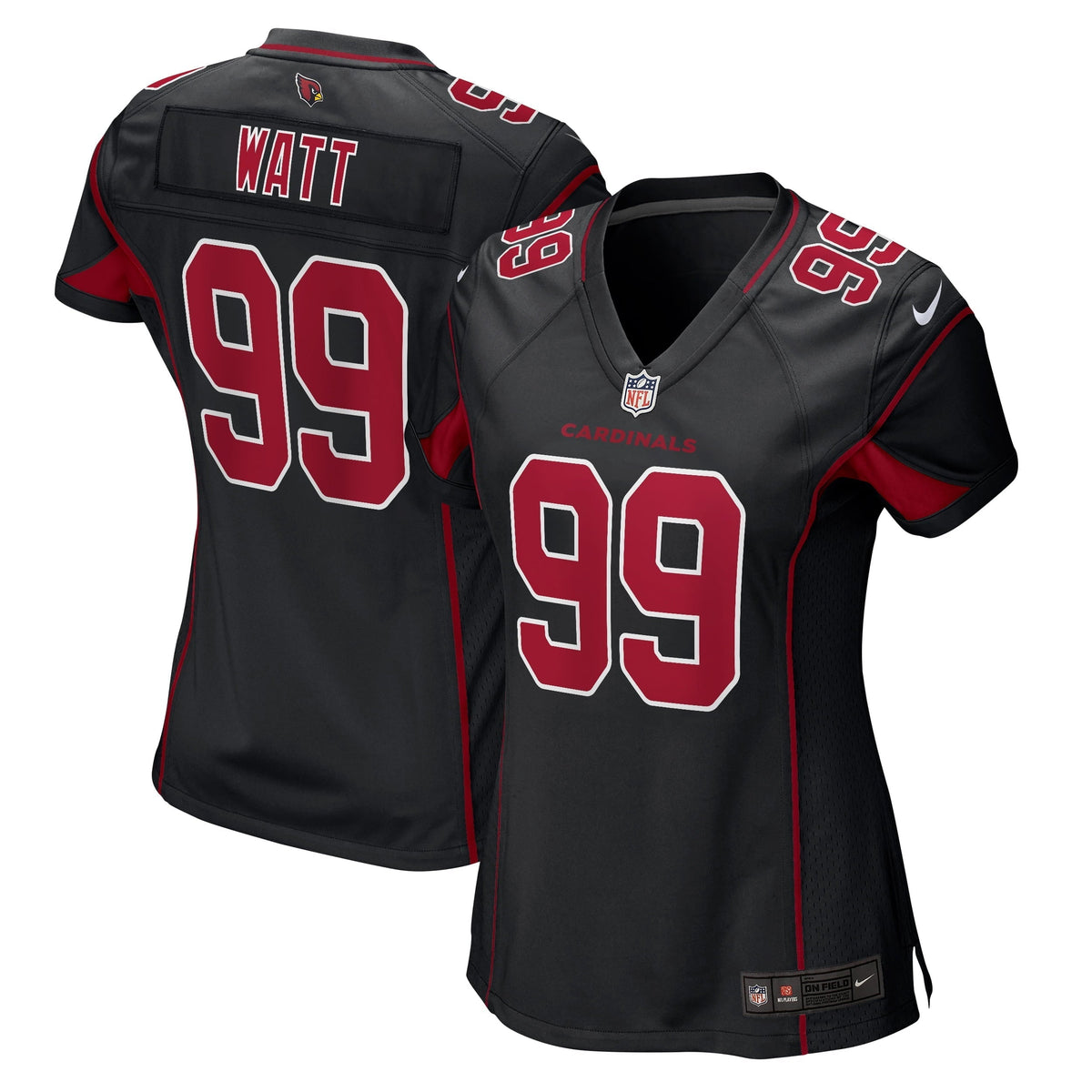 Women s Nike J.J. Watt Black Arizona Cardinals 2nd Alternate Game Jersey