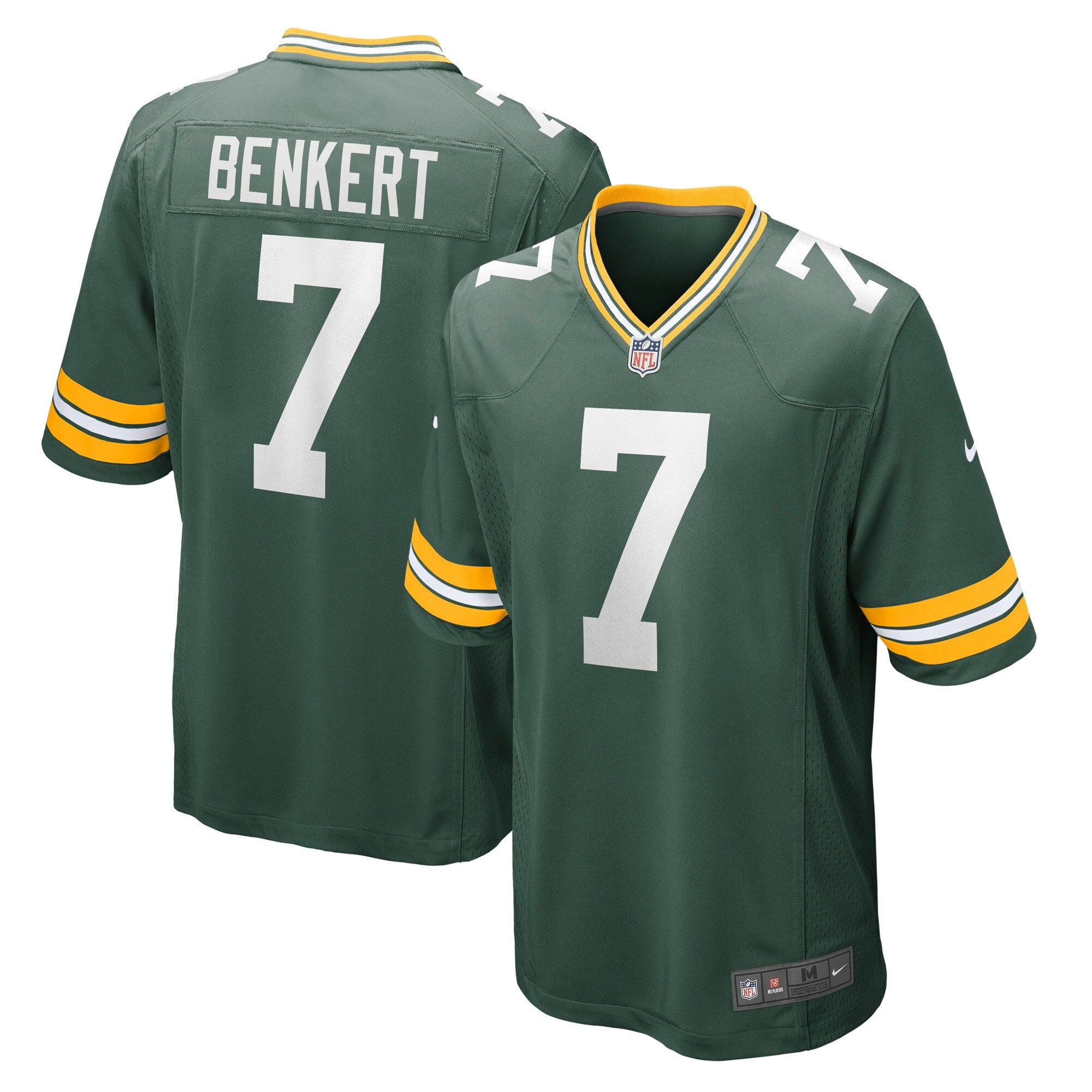 Kurt Benkert Green Bay Packers Nike Game Jersey   Green