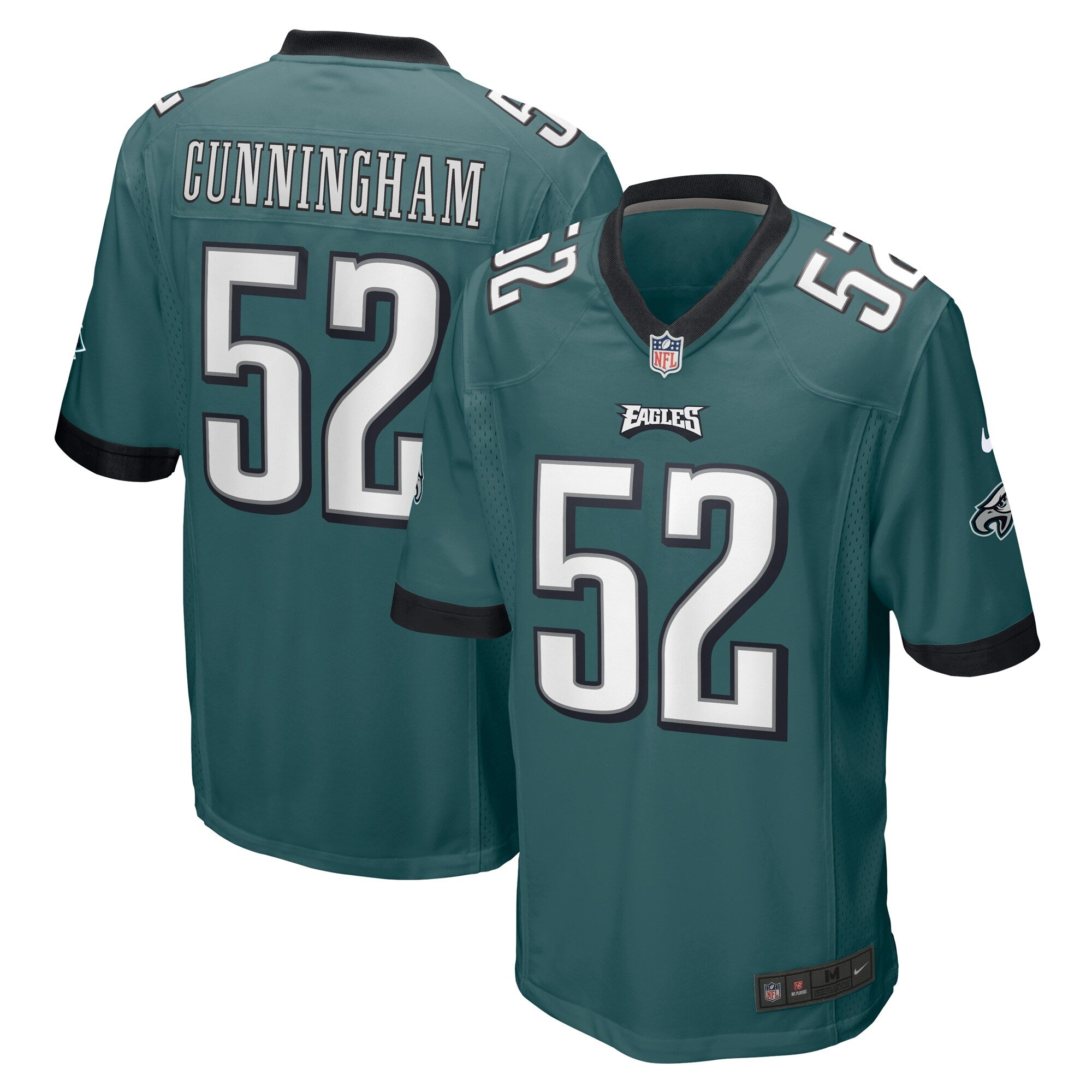 Zach Cunningham Philadelphia Eagles Nike Team Game Jersey   Midnight Green