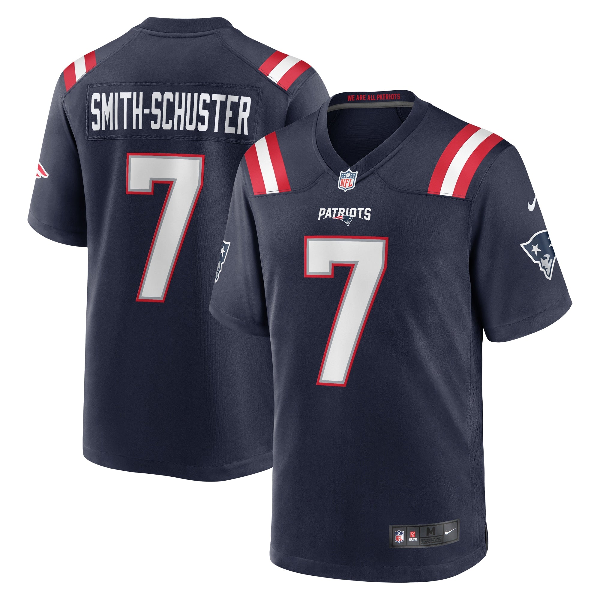 JuJu Smith-Schuster New England Patriots Nike Game Player Jersey   Navy