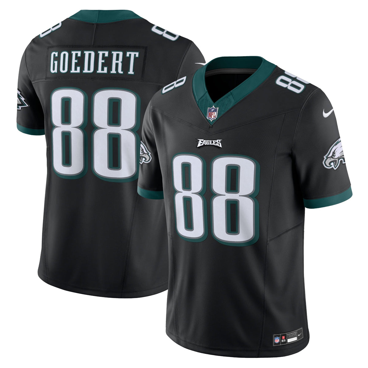 Men s Nike Dallas Goedert Black Philadelphia Eagles Vapor F.U.S.E. Limited Jersey
