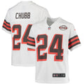 Youth Nike Nick Chubb White Cleveland Browns Game Jersey
