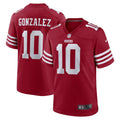 Men s Nike Zane Gonzalez Scarlet San Francisco 49ers Game Jersey