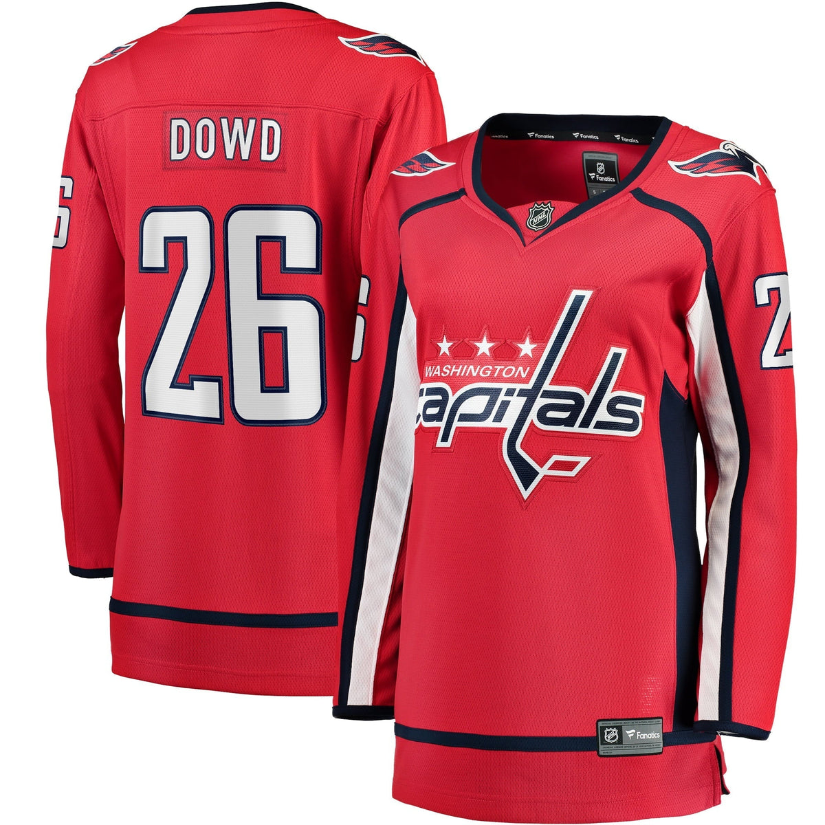 Women's Fanatics Branded Nic Dowd Red Washington Capitals Home Breakaway Player Jersey