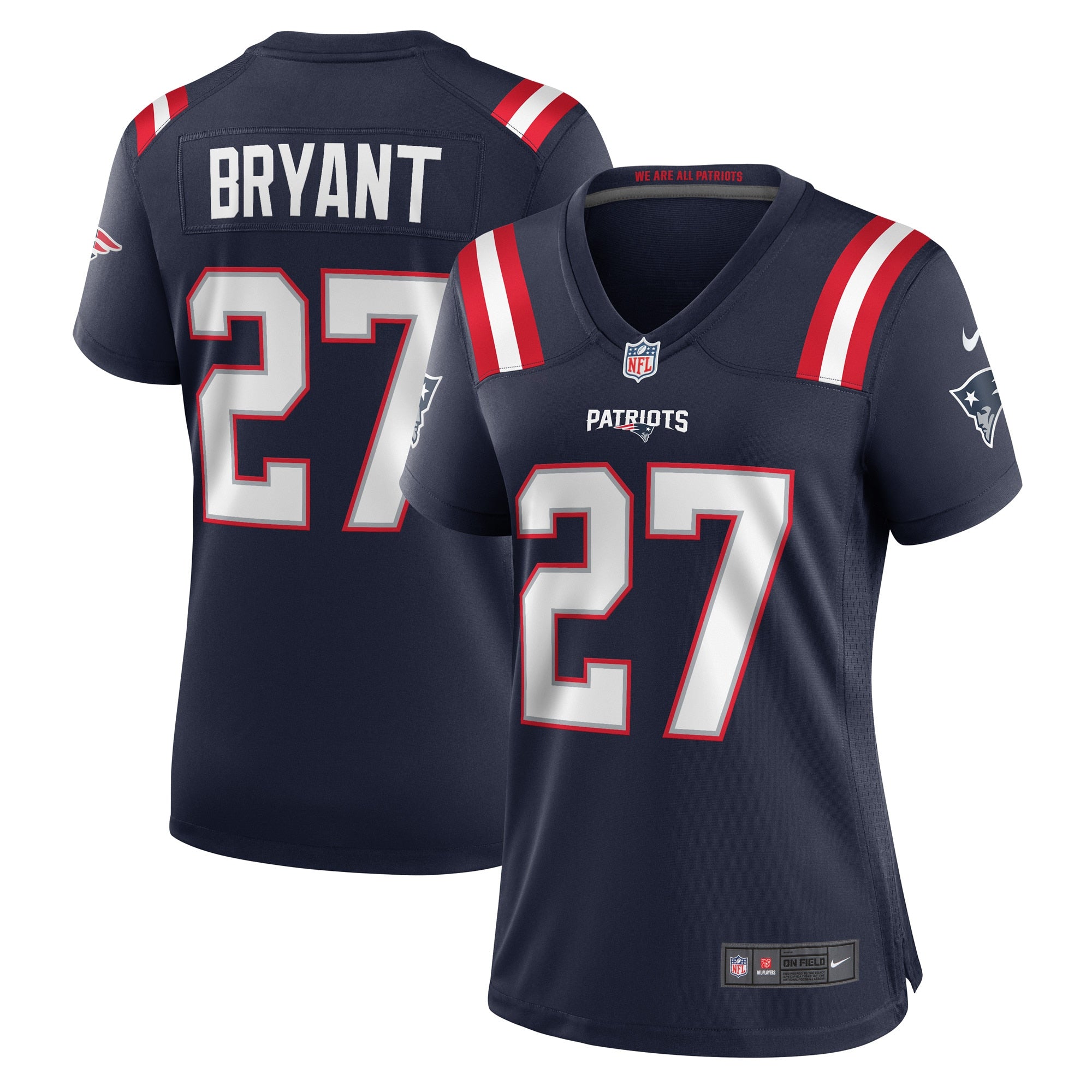 Myles Bryant New England Patriots Nike Women s Game Player Jersey   Navy