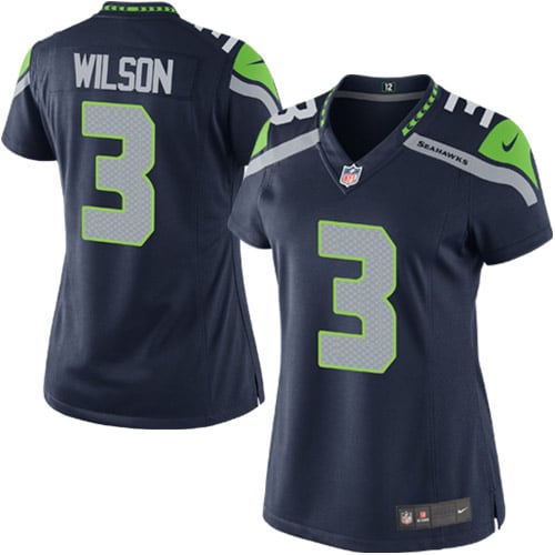 Russell Wilson Seattle Seahawks Nike Women s Game Player Jersey College Navy
