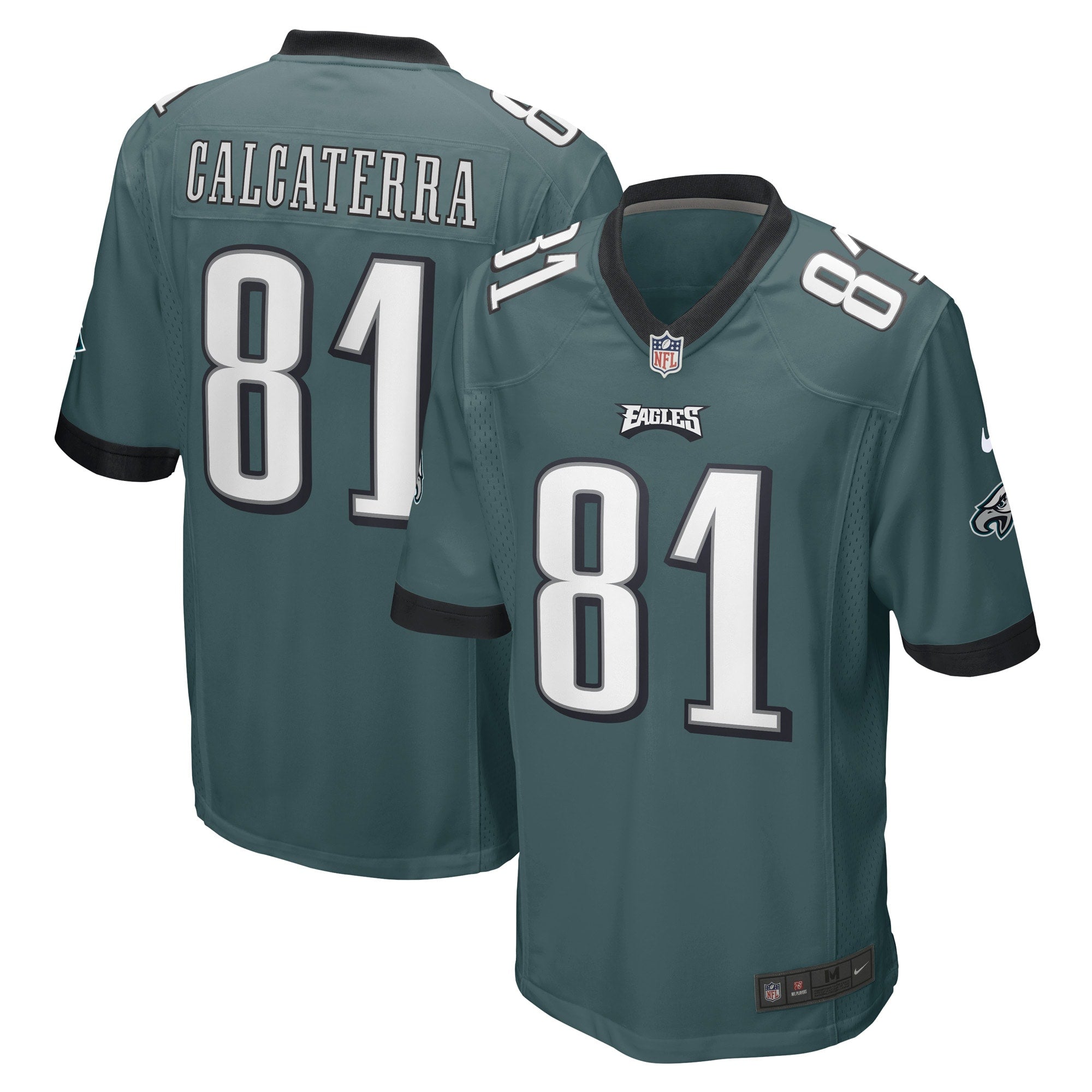 Grant Calcaterra Philadelphia Eagles Nike Game Player Jersey   Midnight Green