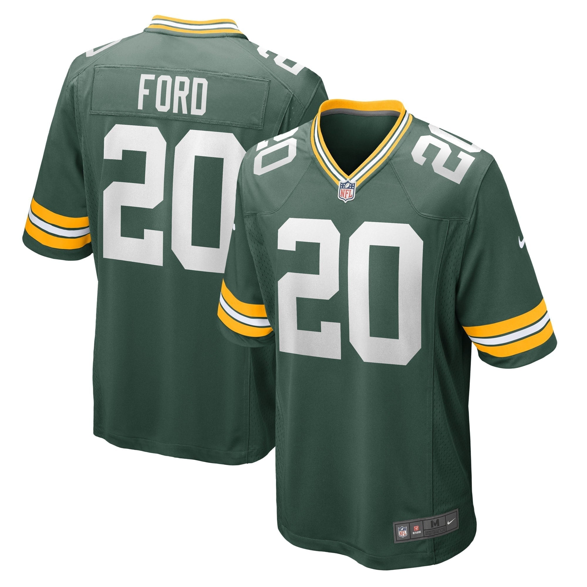 Men s Nike Rudy Ford Green Green Bay Packers Game Player Jersey