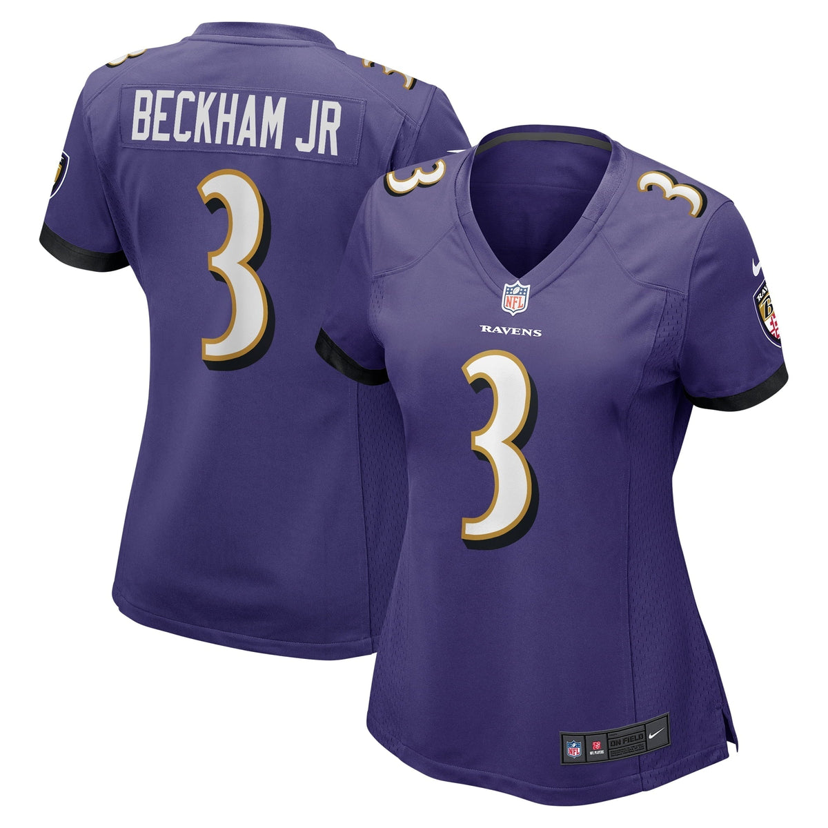 Women s Nike Odell Beckham Jr. Purple Baltimore Ravens Game Jersey