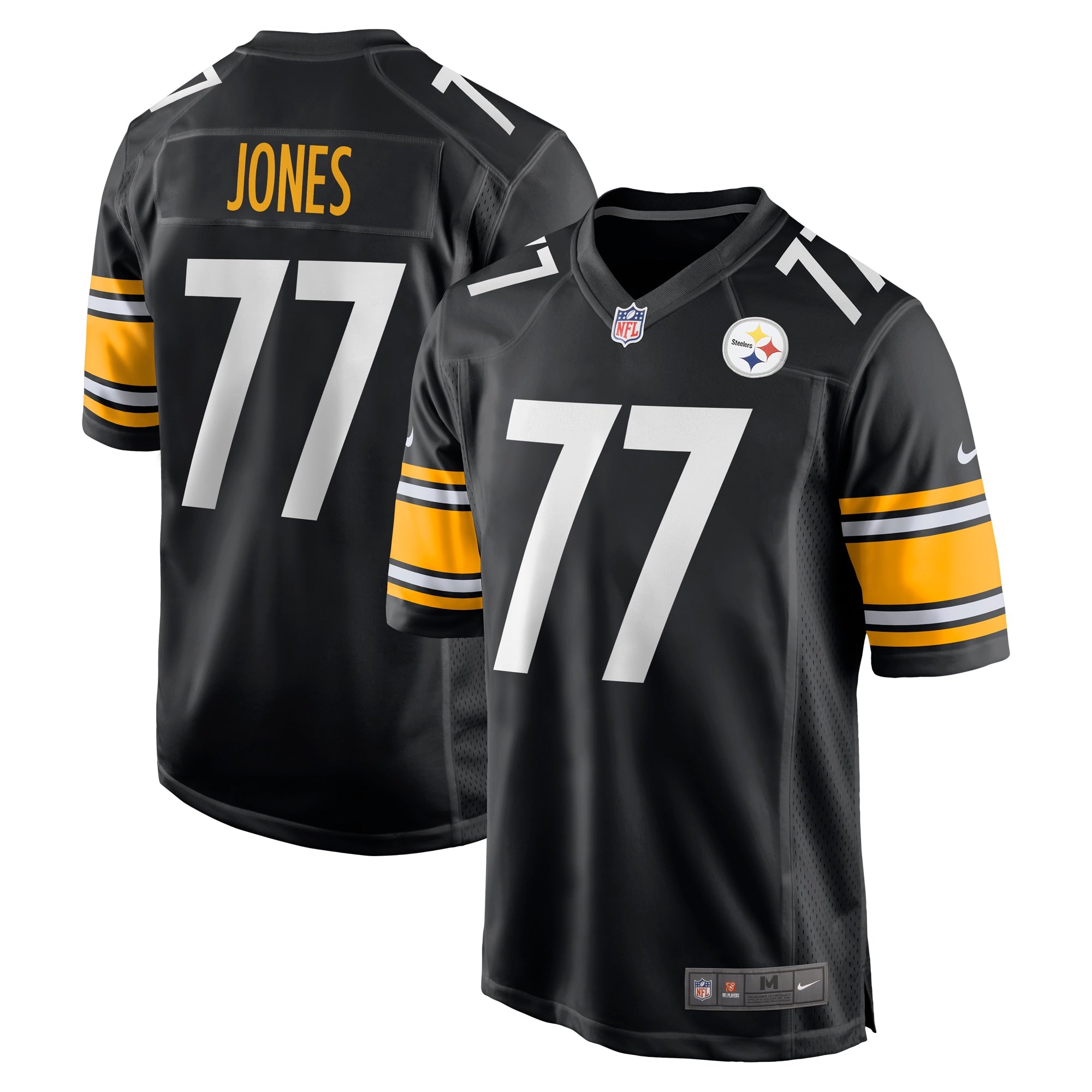 Broderick Jones Pittsburgh Steelers Nike 2023 NFL Draft First Round Pick Game Jersey   Black