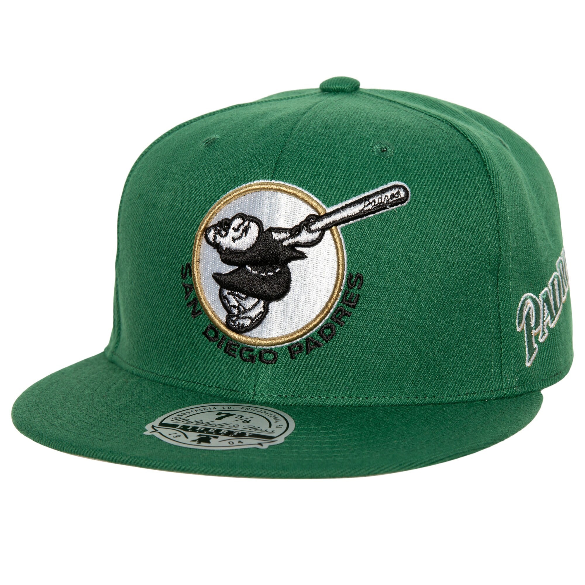 San Diego Padres Mitchell & Ness Bases Loaded Fitted Hat - Green/