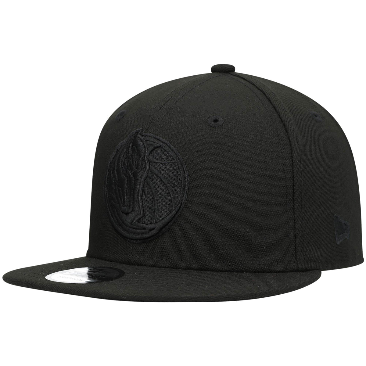 Dallas Mavericks New Era Black On Black 9FIFTY Snapback Hat