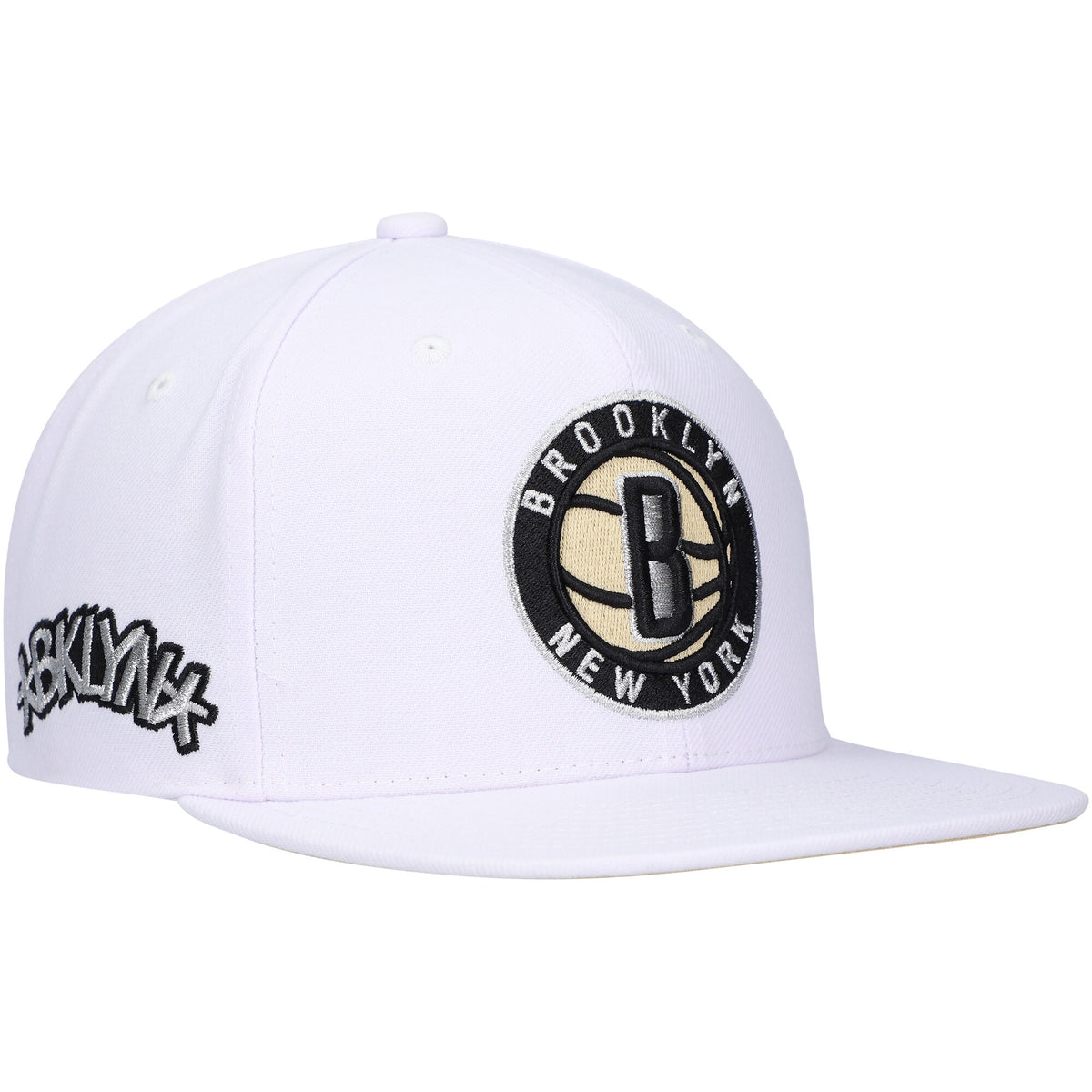 Brooklyn Nets Mitchell & Ness Hardwood Classics SOUL Snapback Hat - White