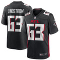 Men s Nike Chris Lindstrom Black Atlanta Falcons Game Jersey