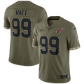 Men s Nike J.J. Watt Olive Arizona Cardinals 2022 Salute To Service Limited Jersey