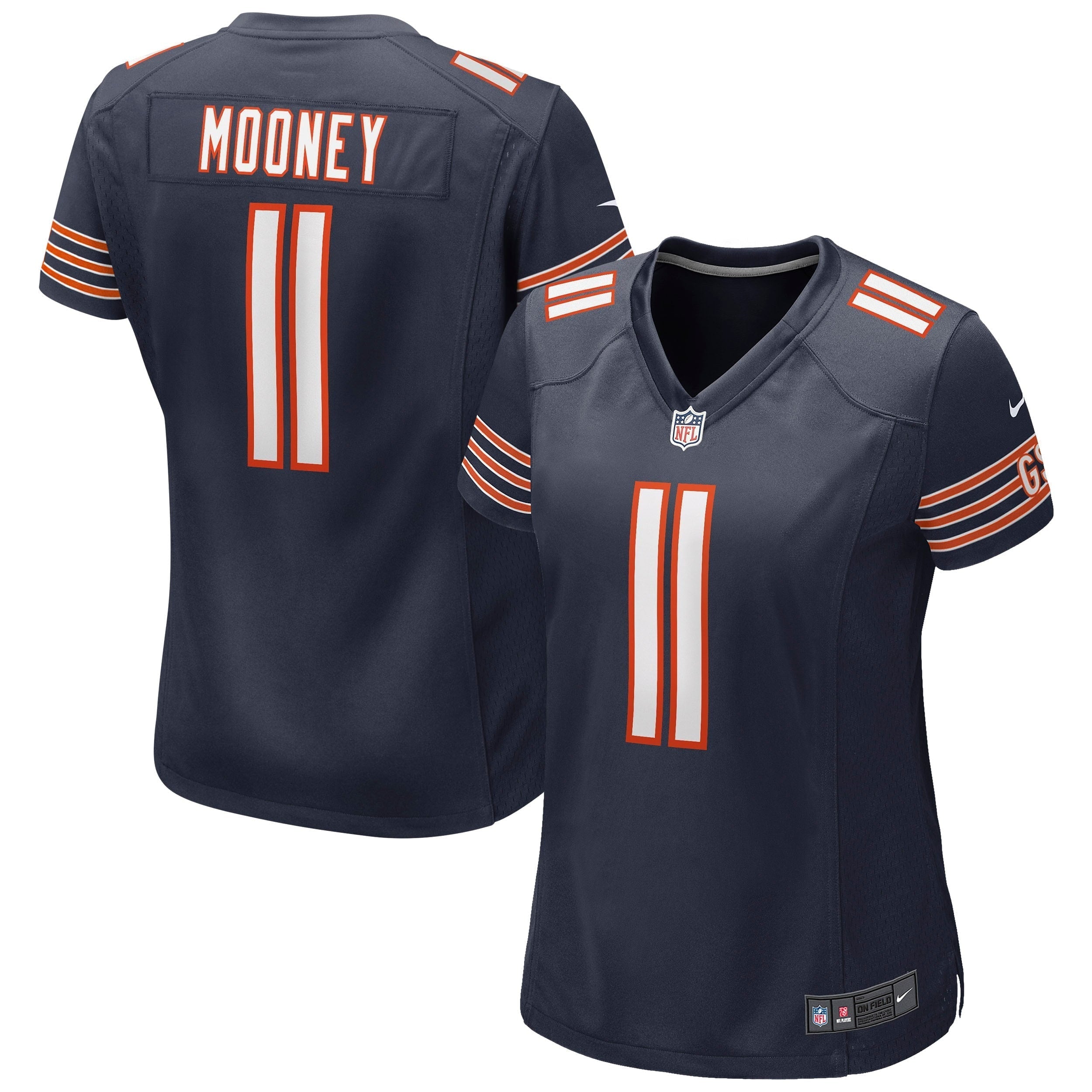 Women s Nike Darnell Mooney Navy Chicago Bears Game Jersey