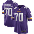 Jim Marshall Minnesota Vikings Nike Game Retired Player Jersey   Purple