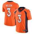 Men s Nike  Russell Wilson  Orange Denver Broncos Team Vapor Limited Jersey