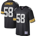 Jack Lambert Pittsburgh Steelers Mitchell   Ness Legacy Replica Jersey   Black