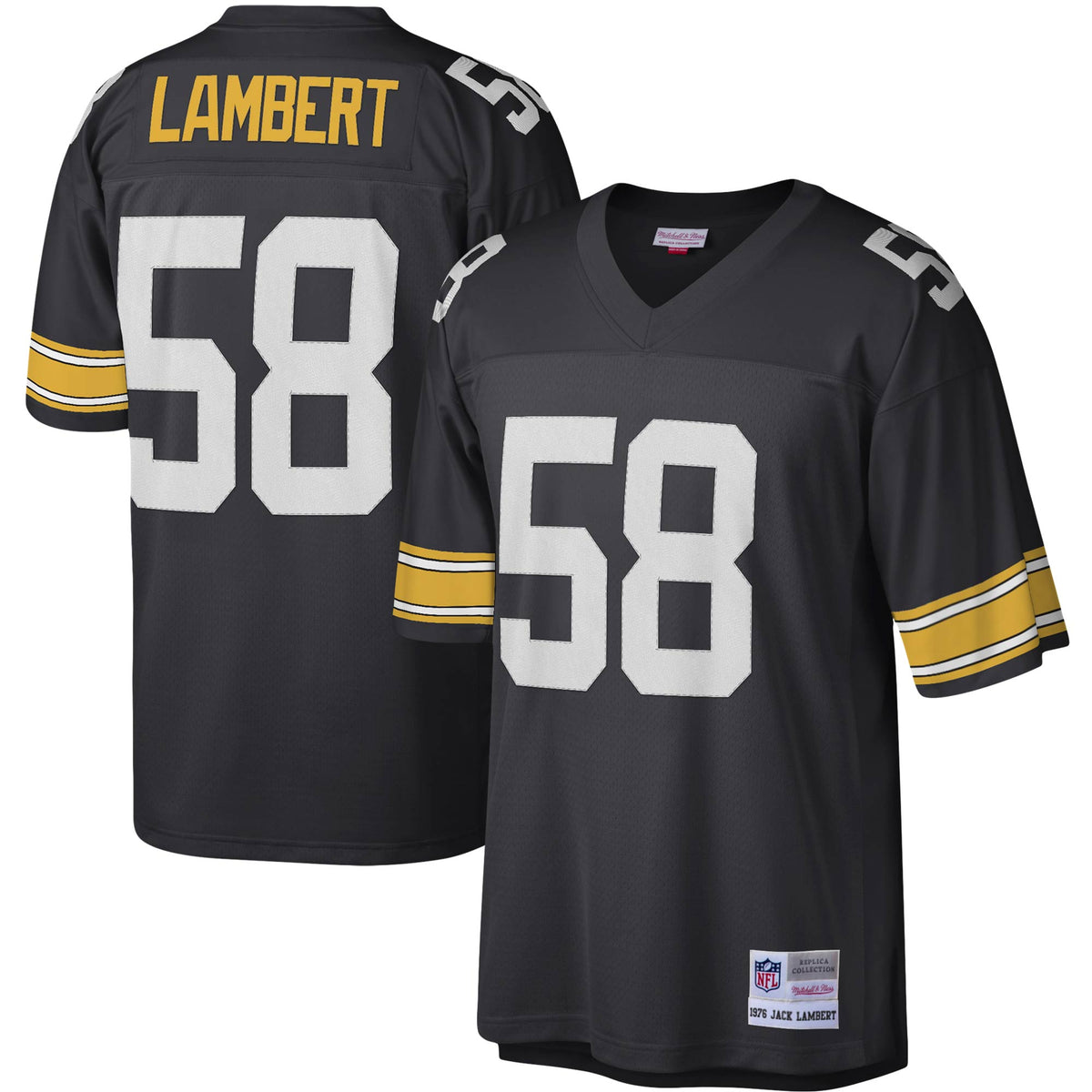 Jack Lambert Pittsburgh Steelers Mitchell   Ness Legacy Replica Jersey   Black