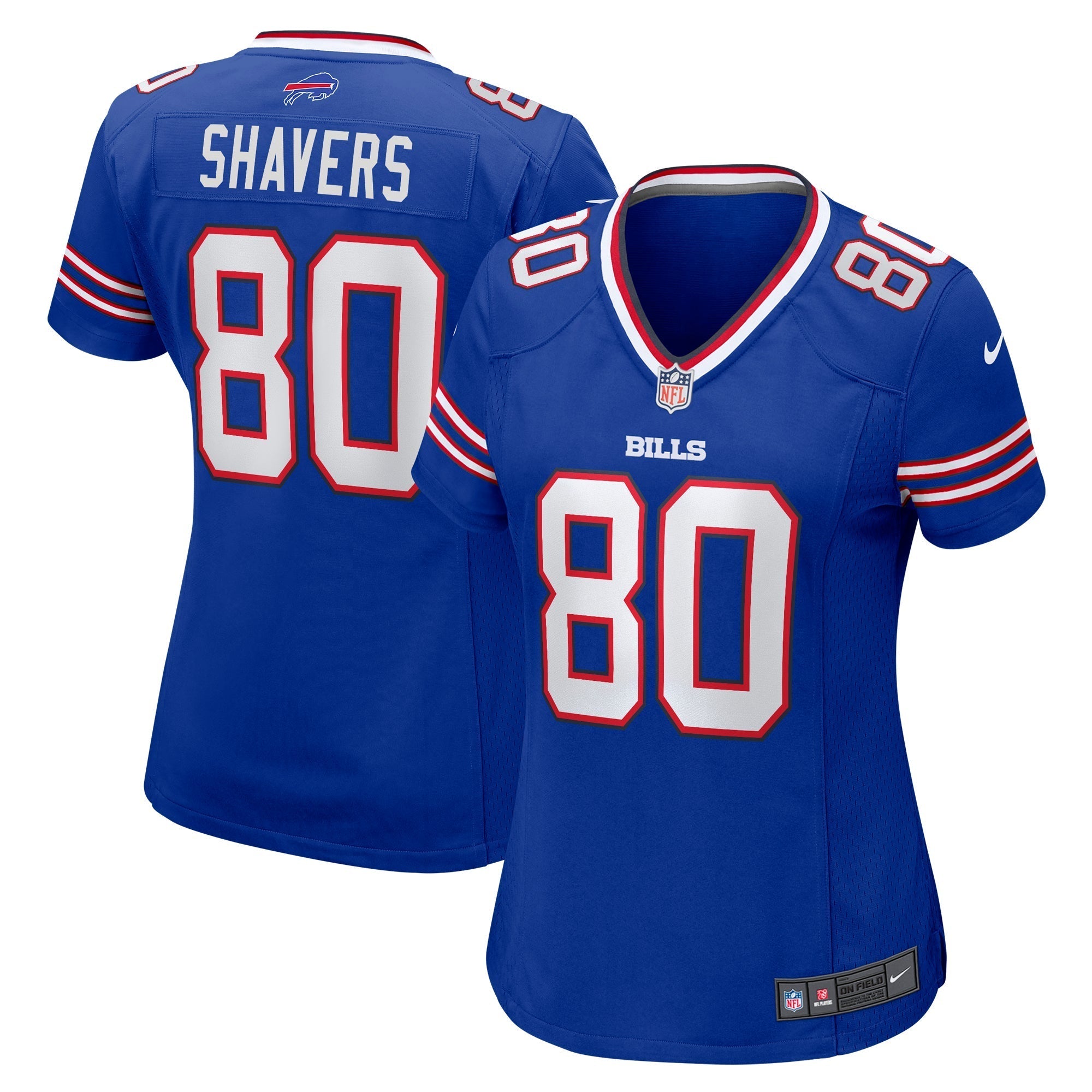 Women s Nike Tyrell Shavers Royal Buffalo Bills Team Game Jersey