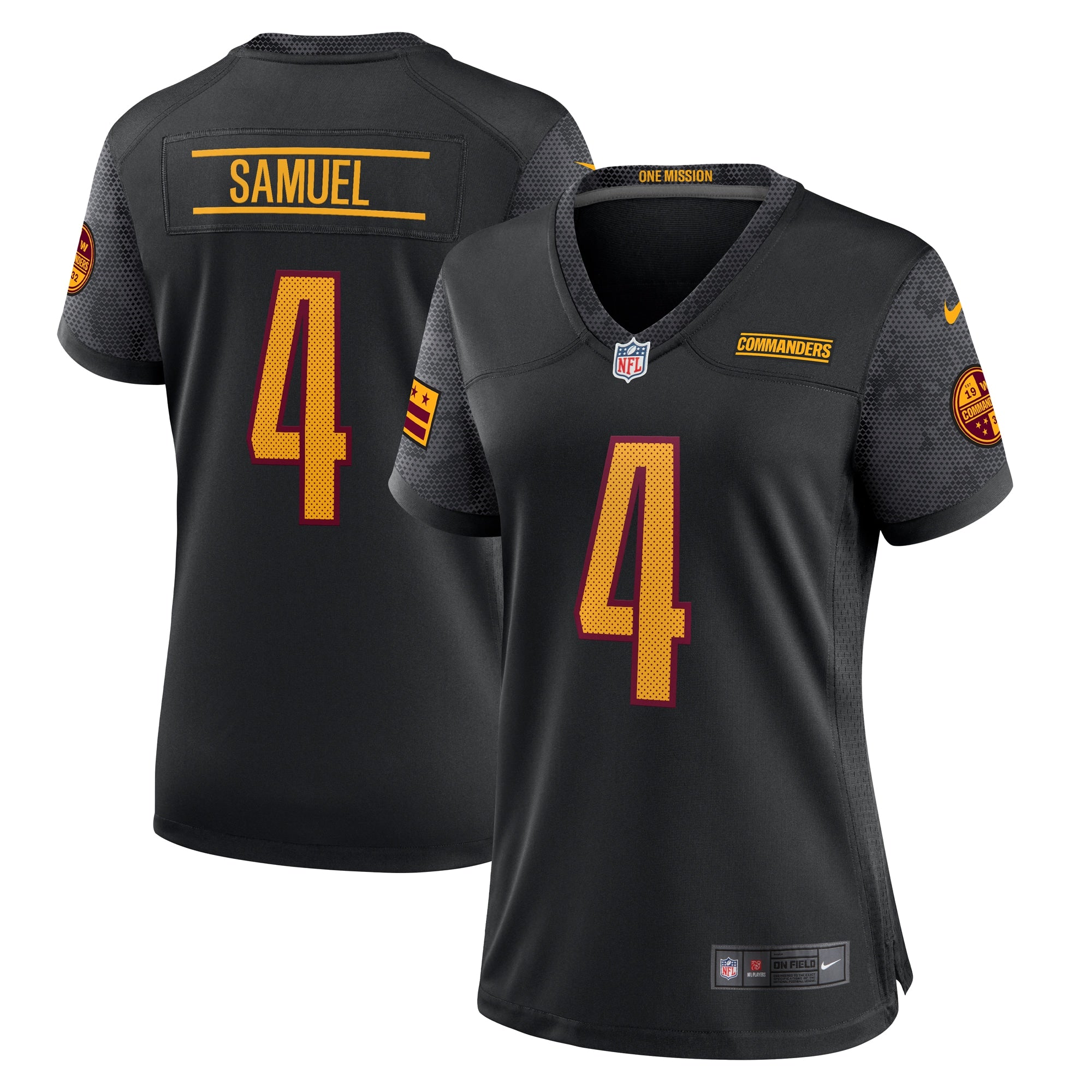 Curtis Samuel Washington Commanders Nike Women s Alternate Game Jersey   Black