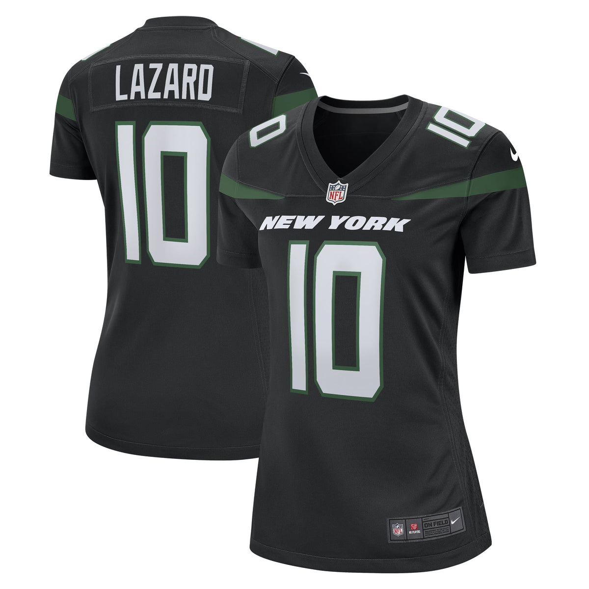 Women s Nike Allen Lazard Stealth Black New York Jets Alternate Game Jersey