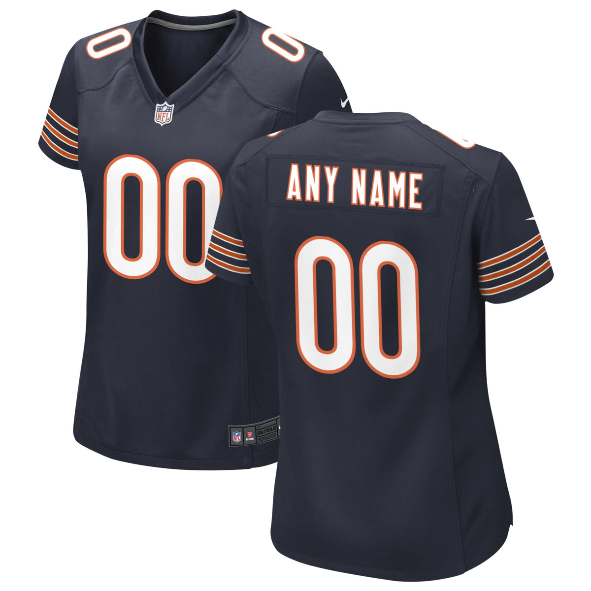 Chicago Bears Nike Women s Custom Game Jersey   Navy