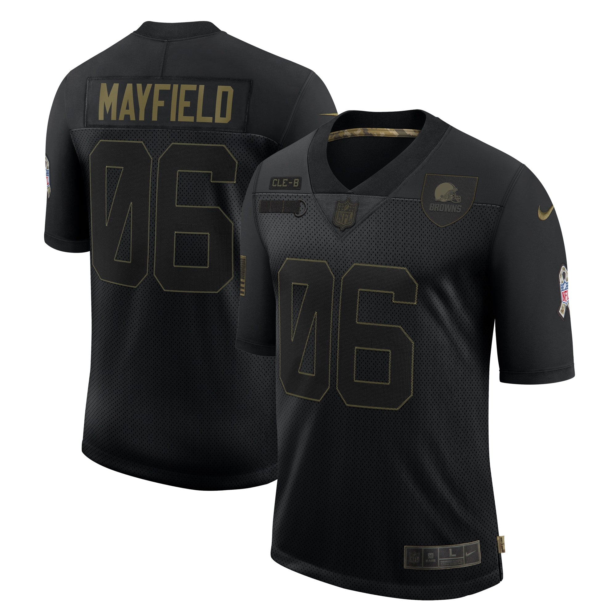 Baker Mayfield Cleveland Browns Nike 2020 Salute To Service Limited Jersey   Black