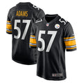 Men s Nike Montravius Adams Black Pittsburgh Steelers Game Player Jersey