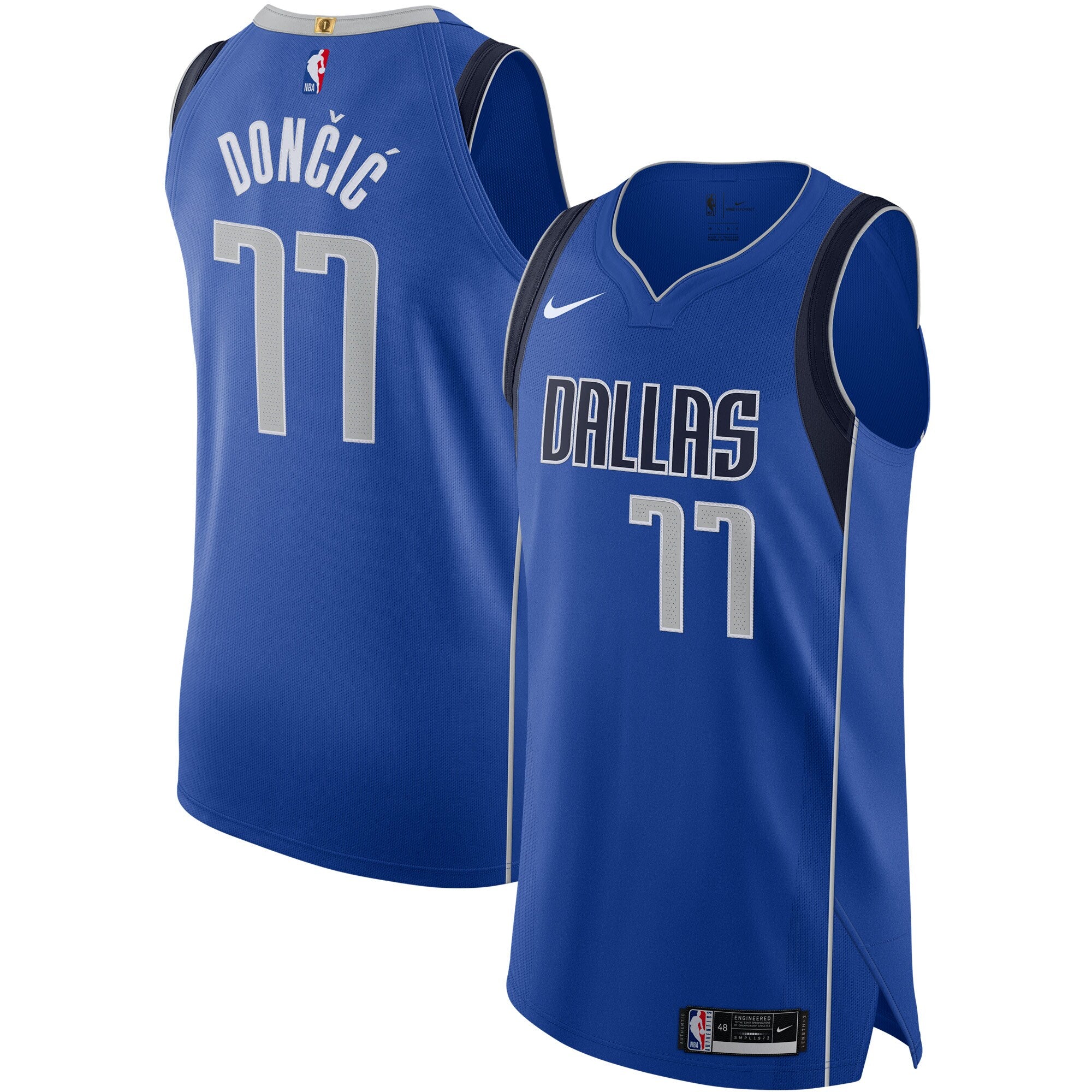 Luka Doncic Dallas Mavericks Nike Authentic Jersey - Icon Edition - Blue