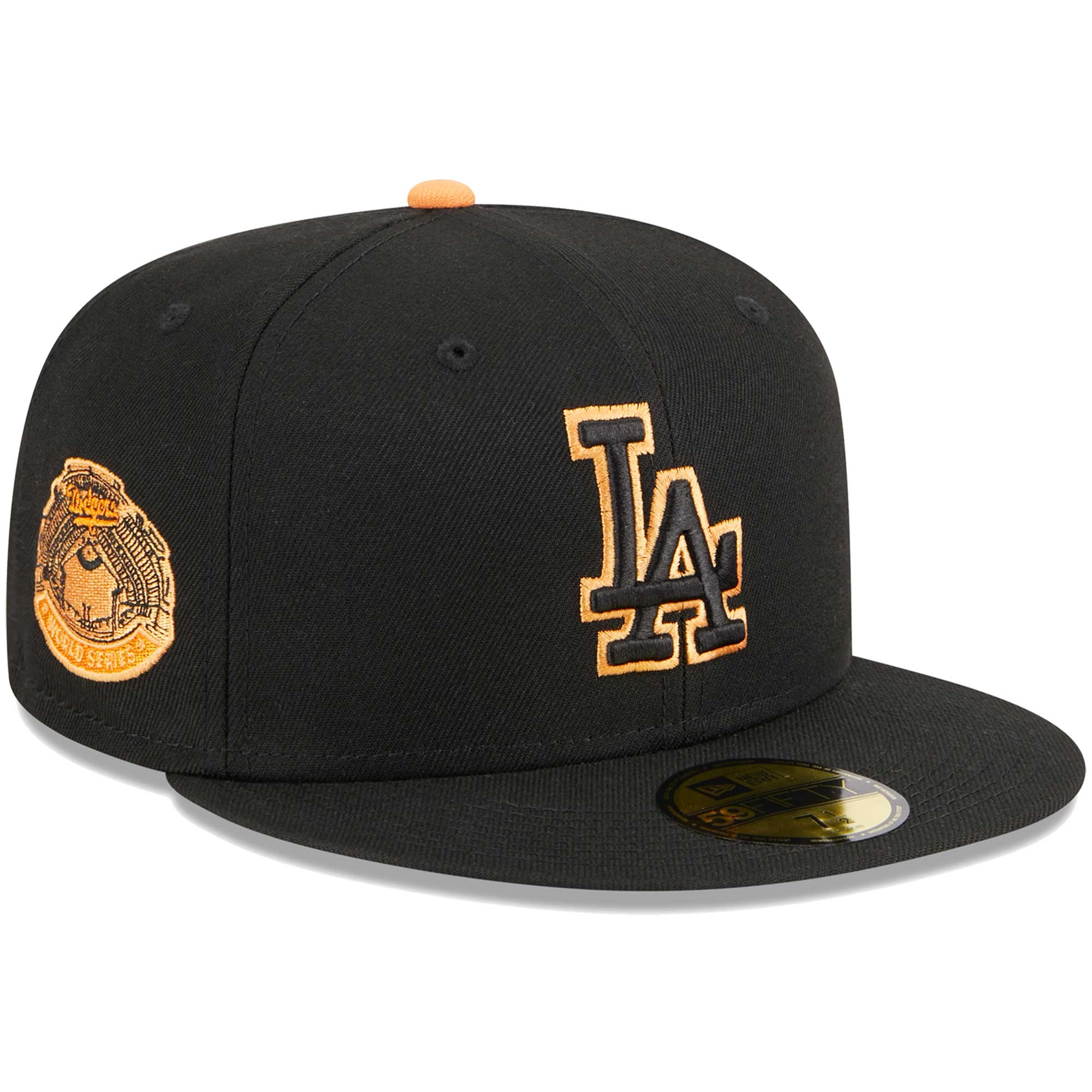 Los Angeles Dodgers New Era Pastel Undervisor 59FIFTY Fitted Hat - Black