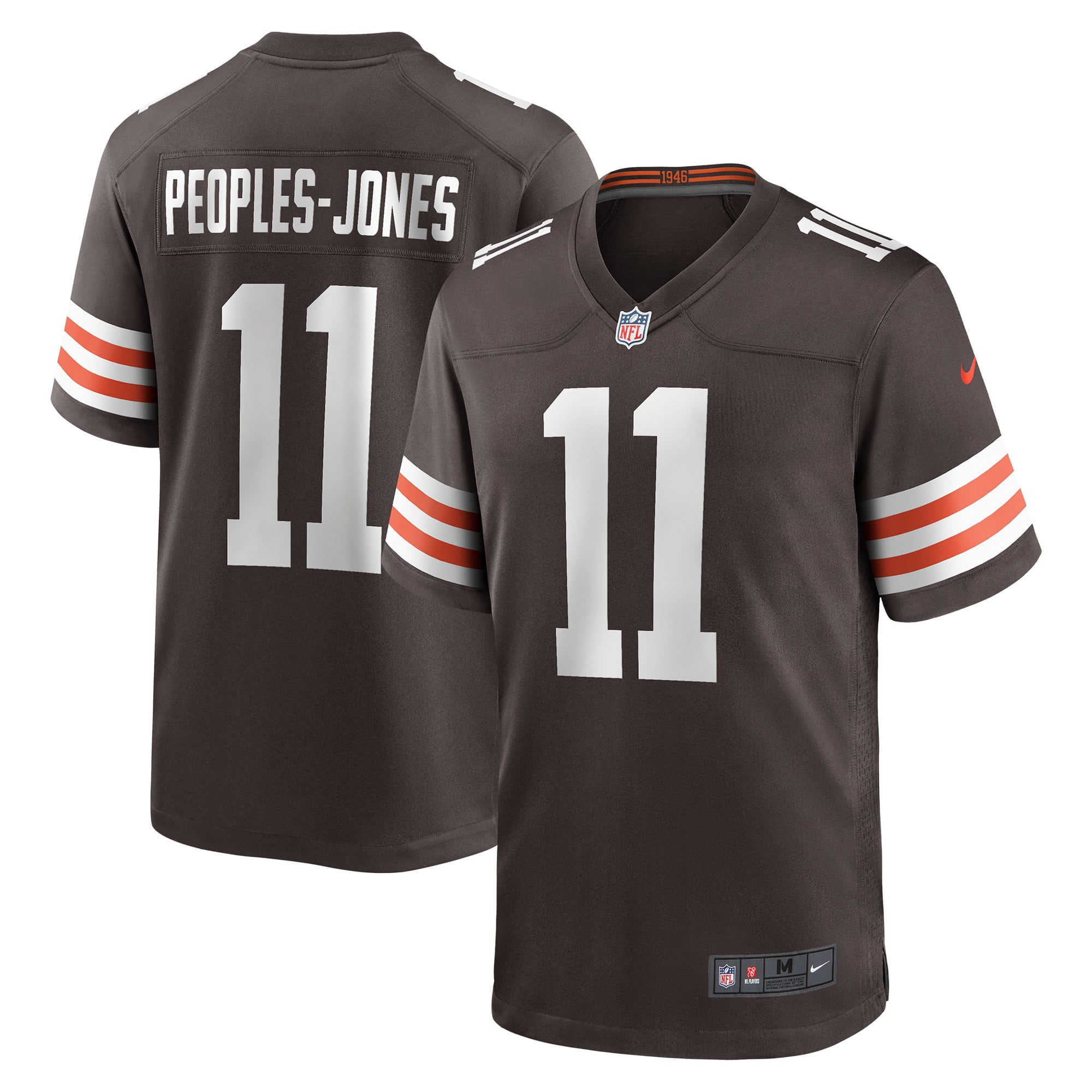 Men s Nike Donovan Peoples-Jones Brown Cleveland Browns Game Jersey
