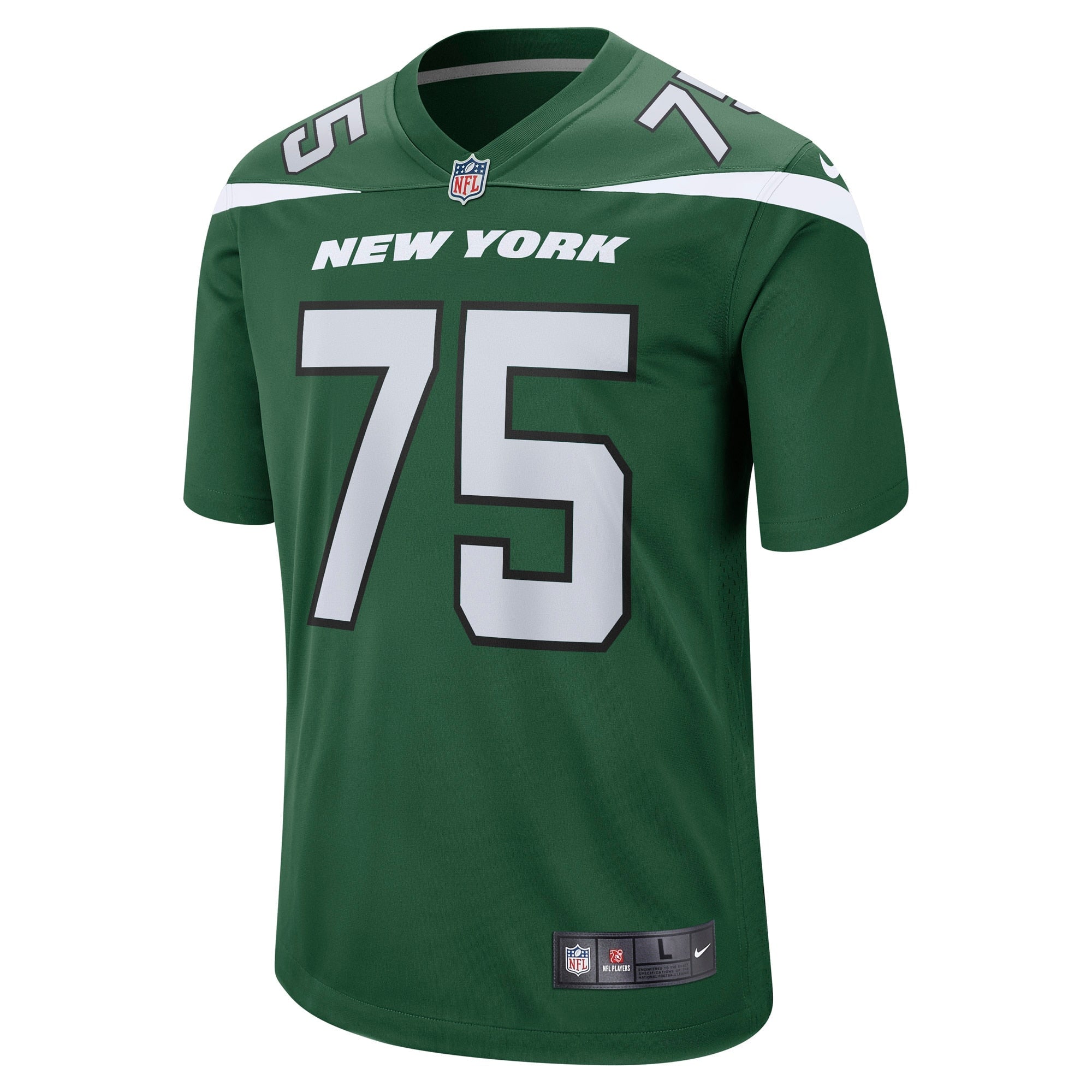 Men s Nike Alijah Vera-Tucker Gotham Green New York Jets Game Player Jersey