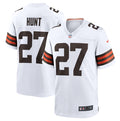 Men s Cleveland Browns  Kareem Hunt White Stitched Game Jerseys
