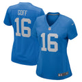 Women s Detroit Lions Jared Goff Game Jersey   Blue