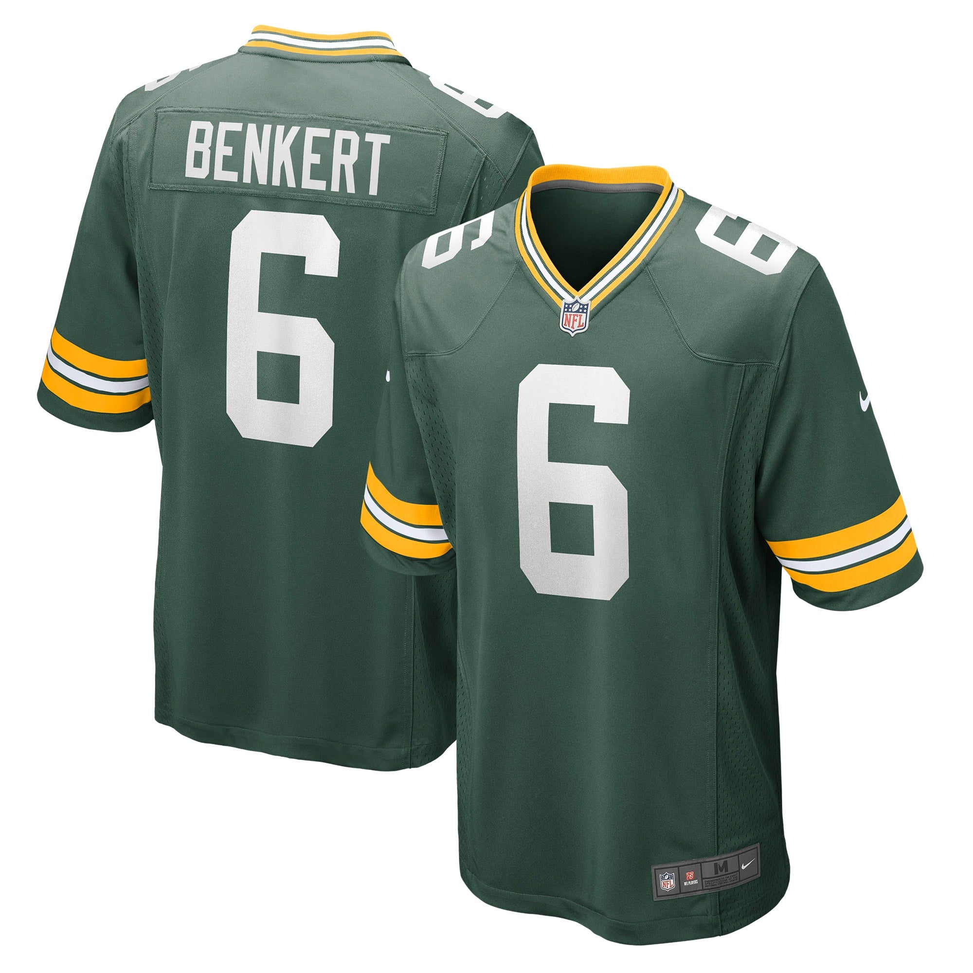Kurt Benkert Green Bay Packers Nike Player Game Jersey   Green